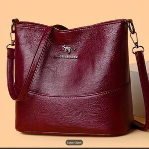 NWOT Elegant Large‑Capacity Tote & Bucket Crossbody Bag  Adjustable Strap